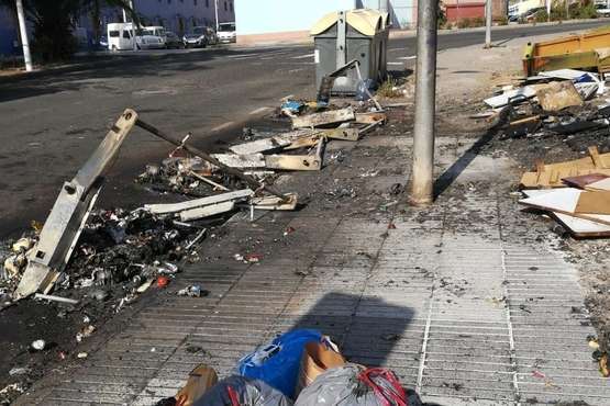 El Cortijo de Belén, tras la acción de los pirómanos/TA.